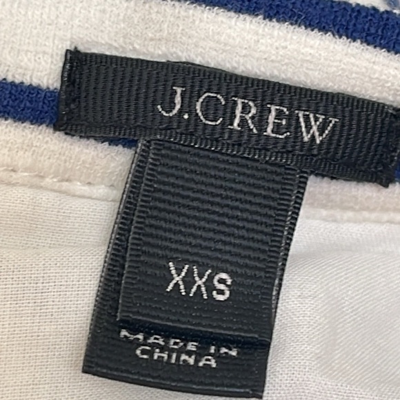 J. CREW NAUTICAL NAVY BLUE/WHITE BLAZER JACKET SIZE XXS - Picture 9 of 11